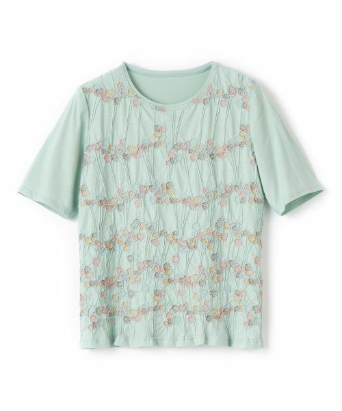 Leilian / レリアン カットソー | 刺繍クルーネックカットソー【Leilian WHITE LABEL】 | 詳細15