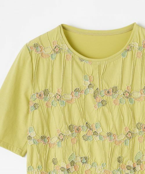 Leilian / レリアン カットソー | 刺繍クルーネックカットソー【Leilian WHITE LABEL】 | 詳細19