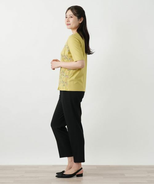 Leilian / レリアン カットソー | 刺繍クルーネックカットソー【Leilian WHITE LABEL】 | 詳細5