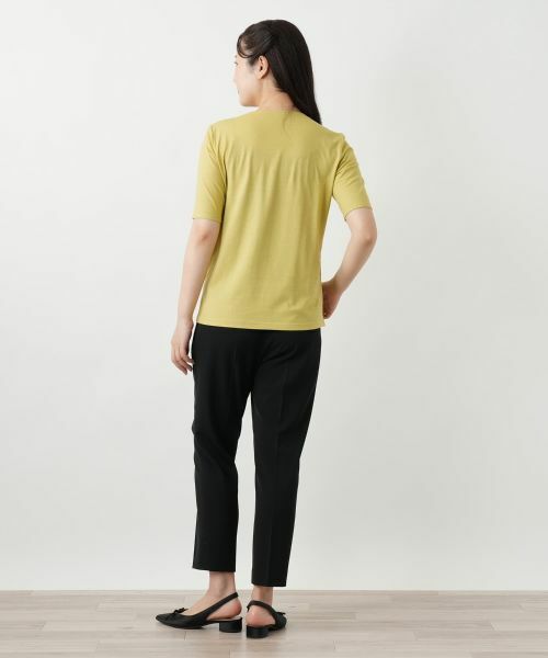 Leilian / レリアン カットソー | 刺繍クルーネックカットソー【Leilian WHITE LABEL】 | 詳細6