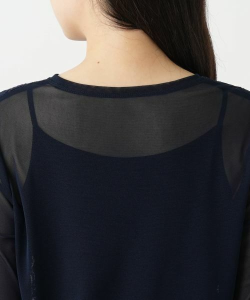 Leilian / レリアン カットソー | 刺繍シアーカットソー【Leilian WHITE LABEL】 | 詳細8