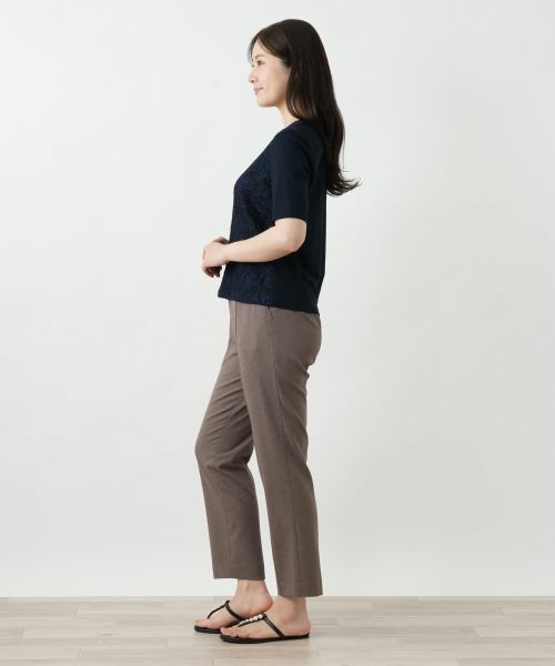 Leilian / レリアン カットソー | 千鳥格子柄カットソー【Leilian WHITE LABEL】 | 詳細5