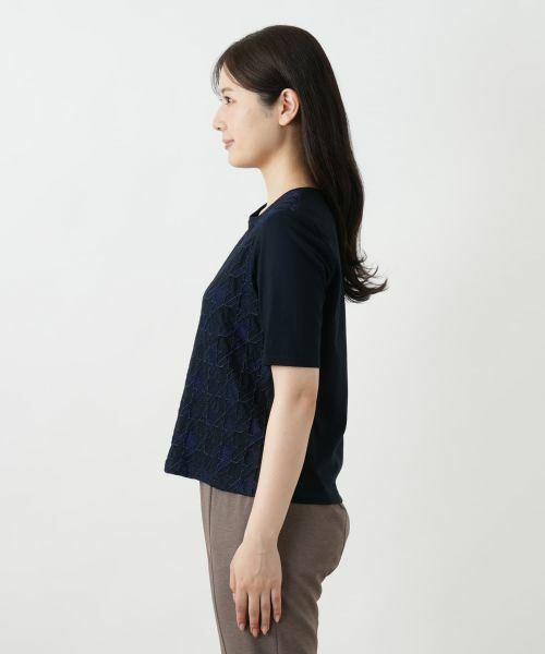 Leilian / レリアン カットソー | 千鳥格子柄カットソー【Leilian WHITE LABEL】 | 詳細8