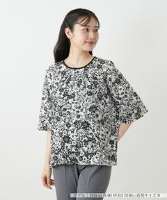 Leilian / レリアン シャツ・ブラウス | フラワープリントブラウス【Leilian WHITE LABEL】