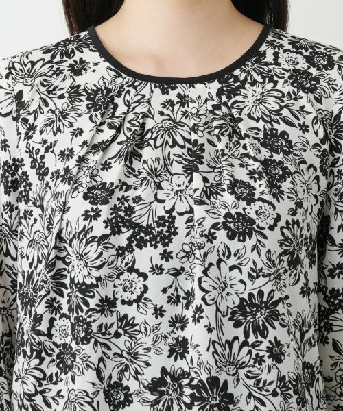 Leilian / レリアン シャツ・ブラウス | フラワープリントブラウス【Leilian WHITE LABEL】 | 詳細10