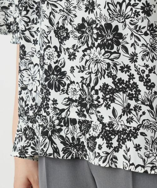Leilian / レリアン シャツ・ブラウス | フラワープリントブラウス【Leilian WHITE LABEL】 | 詳細13