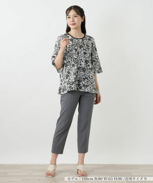 Leilian / レリアン シャツ・ブラウス | フラワープリントブラウス【Leilian WHITE LABEL】 | 詳細4