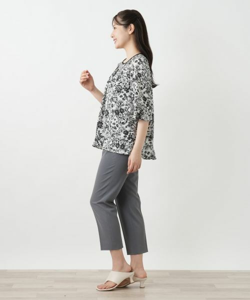 Leilian / レリアン シャツ・ブラウス | フラワープリントブラウス【Leilian WHITE LABEL】 | 詳細5