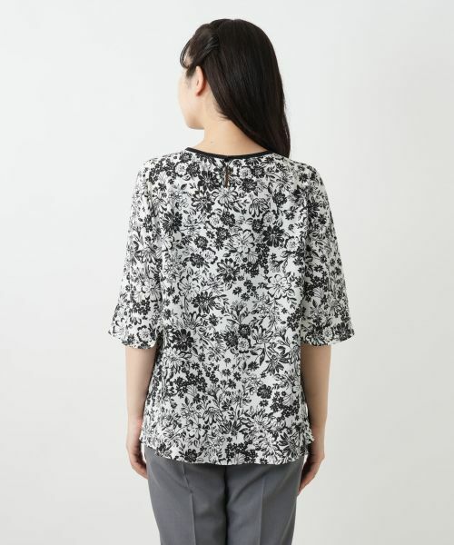 Leilian / レリアン シャツ・ブラウス | フラワープリントブラウス【Leilian WHITE LABEL】 | 詳細9