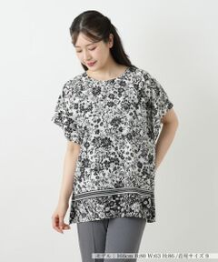 Leilian / レリアン シャツ・ブラウス | フラワープリントブラウス【Leilian WHITE LABEL】