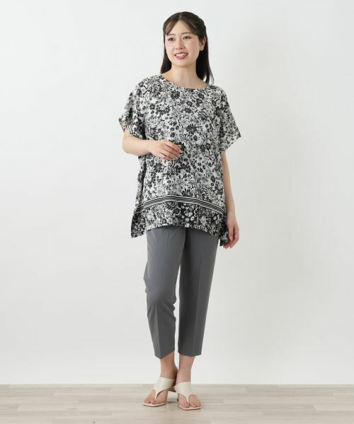 Leilian / レリアン シャツ・ブラウス | フラワープリントブラウス【Leilian WHITE LABEL】 | 詳細1