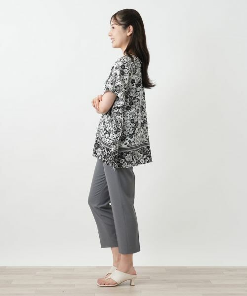 Leilian / レリアン シャツ・ブラウス | フラワープリントブラウス【Leilian WHITE LABEL】 | 詳細2