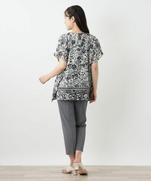 Leilian / レリアン シャツ・ブラウス | フラワープリントブラウス【Leilian WHITE LABEL】 | 詳細3