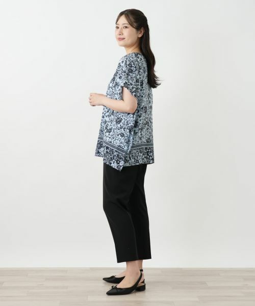 Leilian / レリアン シャツ・ブラウス | フラワープリントブラウス【Leilian WHITE LABEL】 | 詳細5