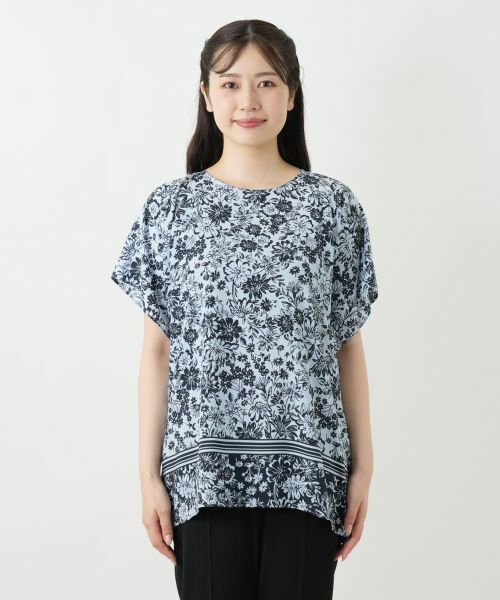 Leilian / レリアン シャツ・ブラウス | フラワープリントブラウス【Leilian WHITE LABEL】 | 詳細7