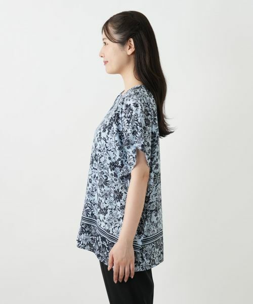 Leilian / レリアン シャツ・ブラウス | フラワープリントブラウス【Leilian WHITE LABEL】 | 詳細8