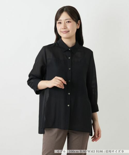 【1度着用のみ美品】 YLÈVE(イレーヴ) 近年モデル シアーシャツ ブラウス YLÈVE / LINEN POPLIN SHIRT | YLÈVE（イレーヴ） ｜【公式