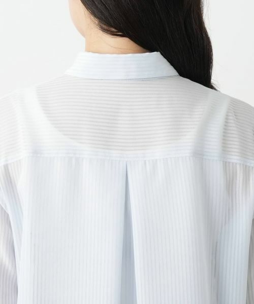 Leilian / レリアン シャツ・ブラウス | シアーストライプブラウス【Leilian WHITE LABEL】 | 詳細14
