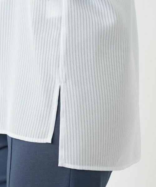 Leilian / レリアン シャツ・ブラウス | シアーストライプブラウス【Leilian WHITE LABEL】 | 詳細16