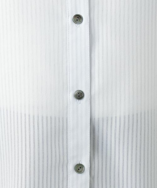Leilian / レリアン シャツ・ブラウス | シアーストライプブラウス【Leilian WHITE LABEL】 | 詳細17
