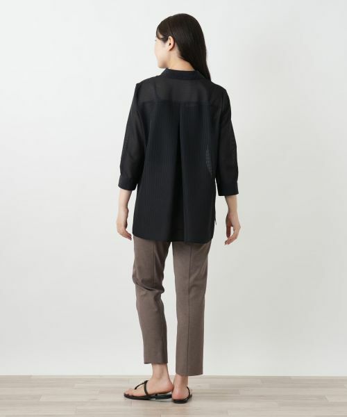 Leilian / レリアン シャツ・ブラウス | シアーストライプブラウス【Leilian WHITE LABEL】 | 詳細6