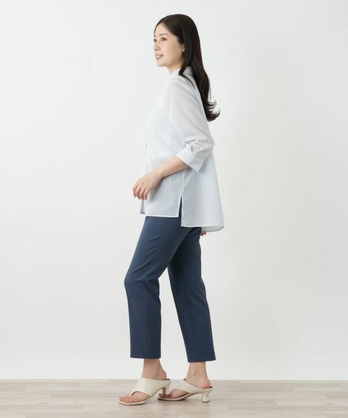 Leilian / レリアン シャツ・ブラウス | シアーストライプブラウス【Leilian WHITE LABEL】 | 詳細8
