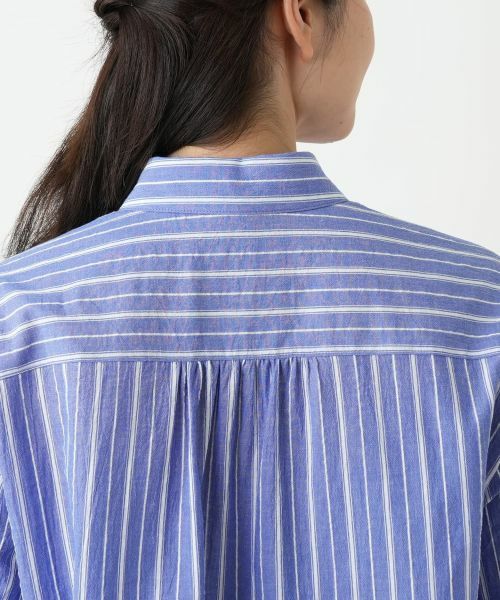 Leilian / レリアン シャツ・ブラウス | ストライプ七分袖ブラウス【Leilian WHITE LABEL】 | 詳細11