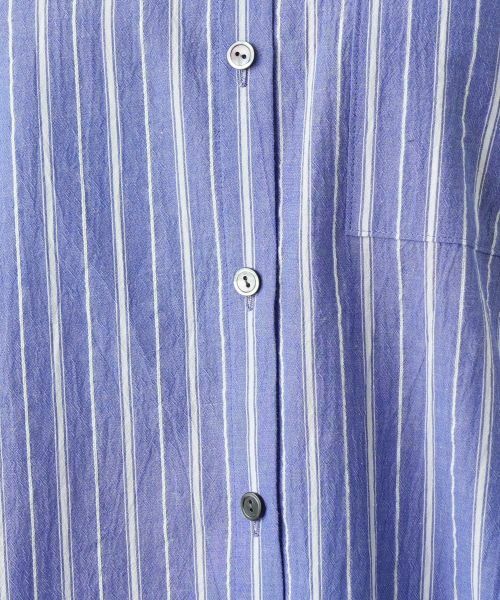 Leilian / レリアン シャツ・ブラウス | ストライプ七分袖ブラウス【Leilian WHITE LABEL】 | 詳細15