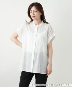 Leilian / レリアン シャツ・ブラウス | バンドカラーブラウス【Leilian WHITE LABEL】