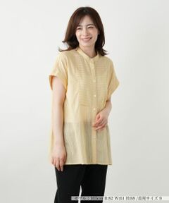 Leilian / レリアン シャツ・ブラウス | バンドカラーブラウス【Leilian WHITE LABEL】