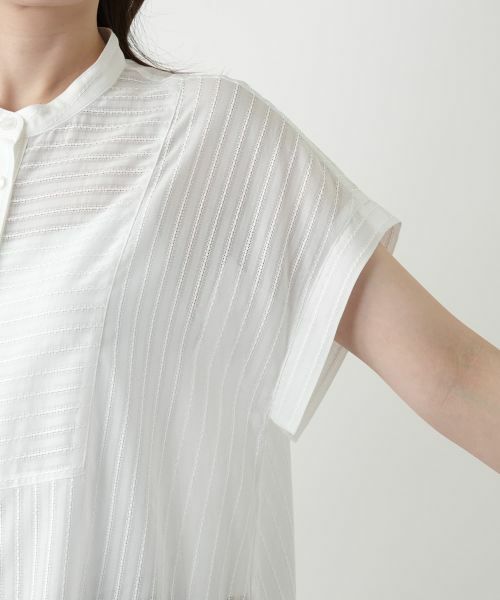 Leilian / レリアン シャツ・ブラウス | バンドカラーブラウス【Leilian WHITE LABEL】 | 詳細12