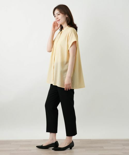 Leilian / レリアン シャツ・ブラウス | バンドカラーブラウス【Leilian WHITE LABEL】 | 詳細2