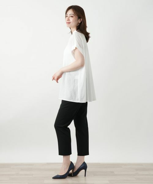 Leilian / レリアン シャツ・ブラウス | バンドカラーブラウス【Leilian WHITE LABEL】 | 詳細5