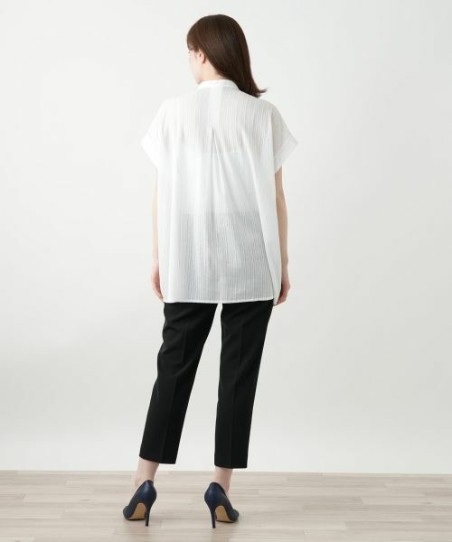 Leilian / レリアン シャツ・ブラウス | バンドカラーブラウス【Leilian WHITE LABEL】 | 詳細6