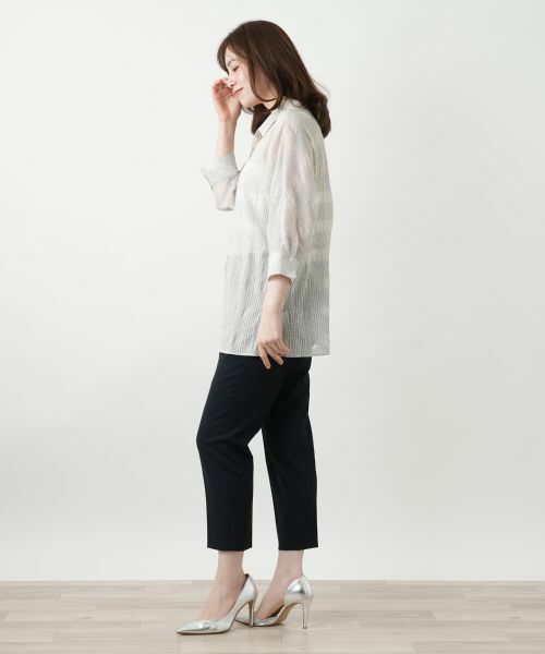 Leilian / レリアン シャツ・ブラウス | チェックブラウス【Leilian WHITE LABEL】 | 詳細2