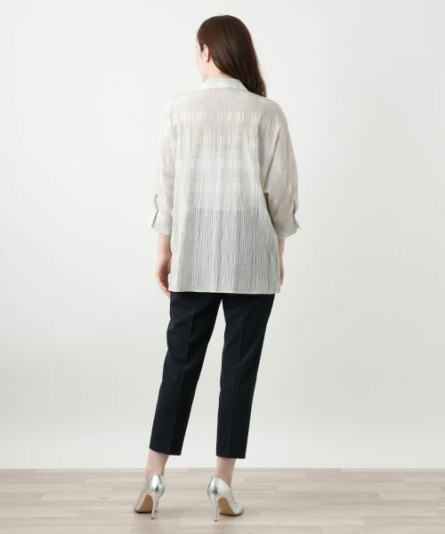 Leilian / レリアン シャツ・ブラウス | チェックブラウス【Leilian WHITE LABEL】 | 詳細3