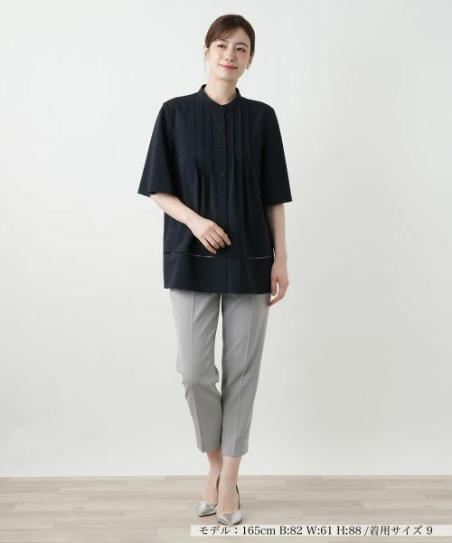 Leilian / レリアン シャツ・ブラウス | ピンタックブラウス【Leilian WHITE LABEL】 | 詳細1