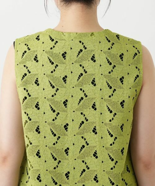 Leilian / レリアン テーラードジャケット | レースベスト【Leilian WHITE LABEL】 | 詳細11