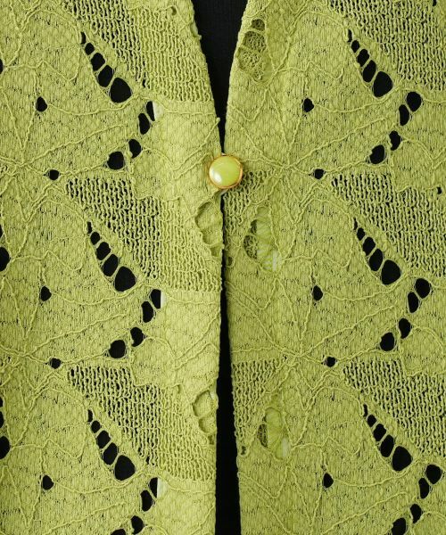 Leilian / レリアン テーラードジャケット | レースベスト【Leilian WHITE LABEL】 | 詳細13