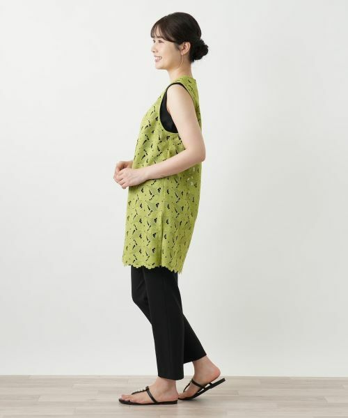 Leilian / レリアン テーラードジャケット | レースベスト【Leilian WHITE LABEL】 | 詳細5