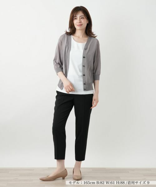 Leilian / レリアン カーディガン・ボレロ | 七分袖ニットカーディガン【Leilian WHITE LABEL】 | 詳細4