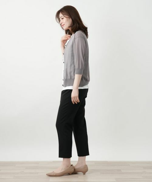 Leilian / レリアン カーディガン・ボレロ | 七分袖ニットカーディガン【Leilian WHITE LABEL】 | 詳細5