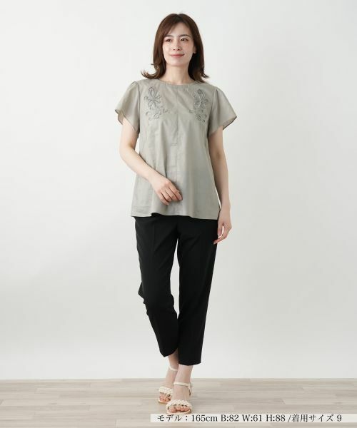 Leilian / レリアン シャツ・ブラウス | フラワー刺繍ブラウス【Leilian WHITE LABEL】 | 詳細4