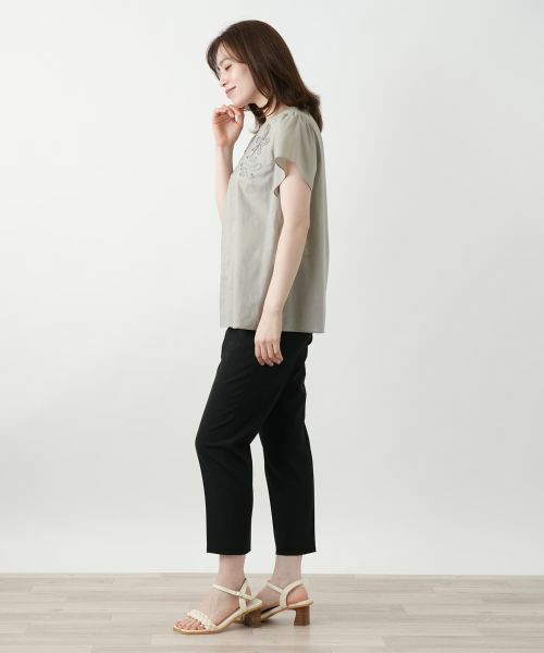 Leilian / レリアン シャツ・ブラウス | フラワー刺繍ブラウス【Leilian WHITE LABEL】 | 詳細5