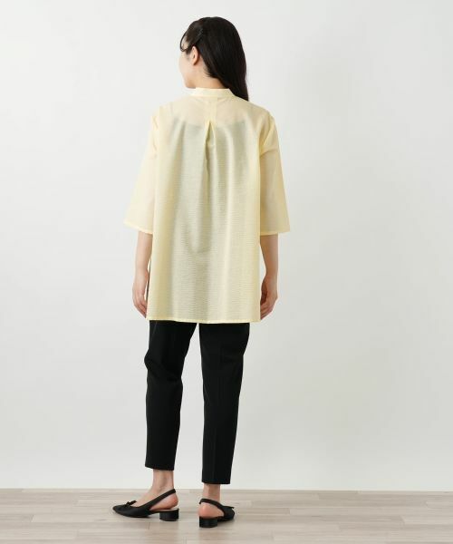 Leilian / レリアン シャツ・ブラウス | バンドカラーブラウス【Leilian WHITE LABEL】 | 詳細3