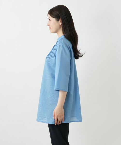 Leilian / レリアン シャツ・ブラウス | バンドカラーブラウス【Leilian WHITE LABEL】 | 詳細8