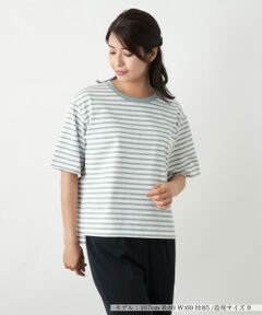 Leilian / レリアン Tシャツ | ボーダーカットソー【Leilian WHITE LABEL】