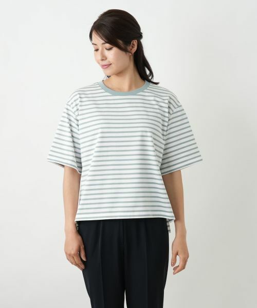 Leilian / レリアン Tシャツ | ボーダーカットソー【Leilian WHITE LABEL】 | 詳細10