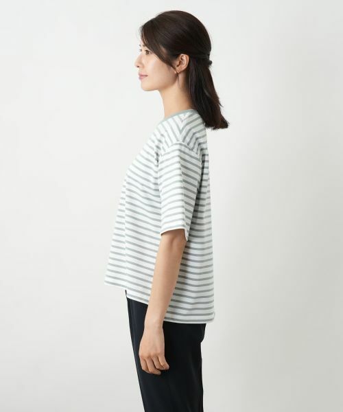 Leilian / レリアン Tシャツ | ボーダーカットソー【Leilian WHITE LABEL】 | 詳細11