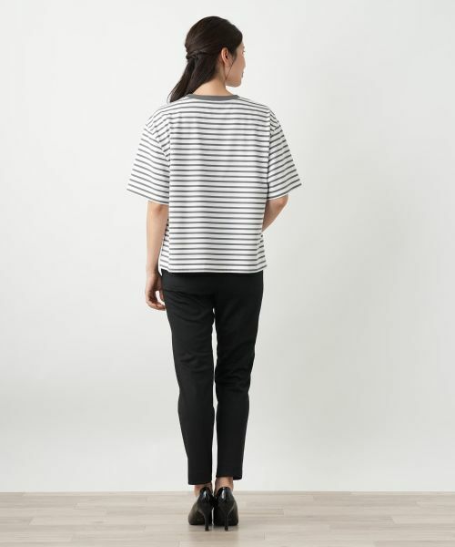 Leilian / レリアン Tシャツ | ボーダーカットソー【Leilian WHITE LABEL】 | 詳細6